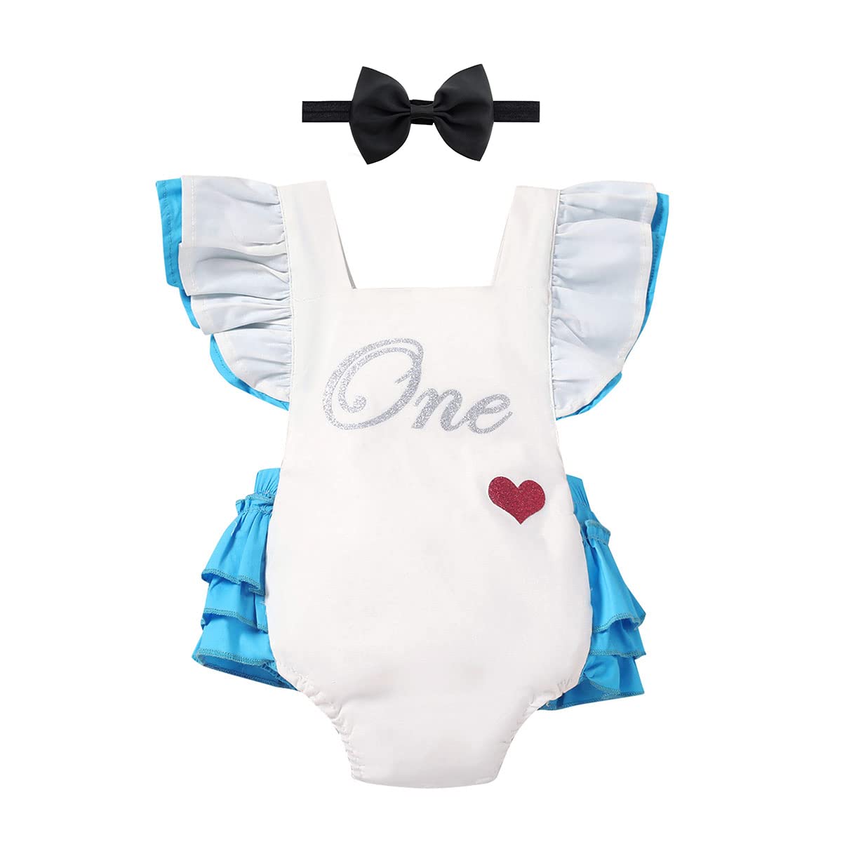 IMEKIS Baby Girl 1st Birthday Outfit + Lace Tulle Romper + Birthday Party Dresses
IMEKIS Baby Girl 1st Birthday Outfit +